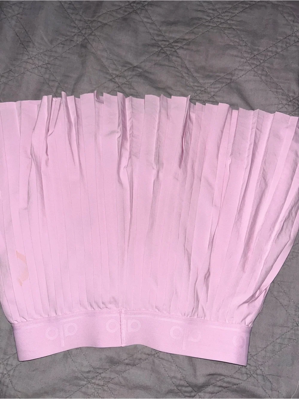 ALO Yoga women Light Pink Pleated Athletic Skort